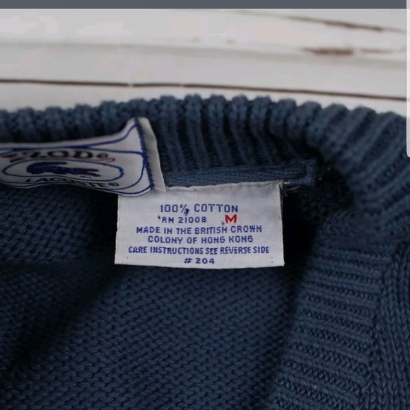 Vintage IZOD LACOSTE V Neck Sweater - Picture 3 of 4